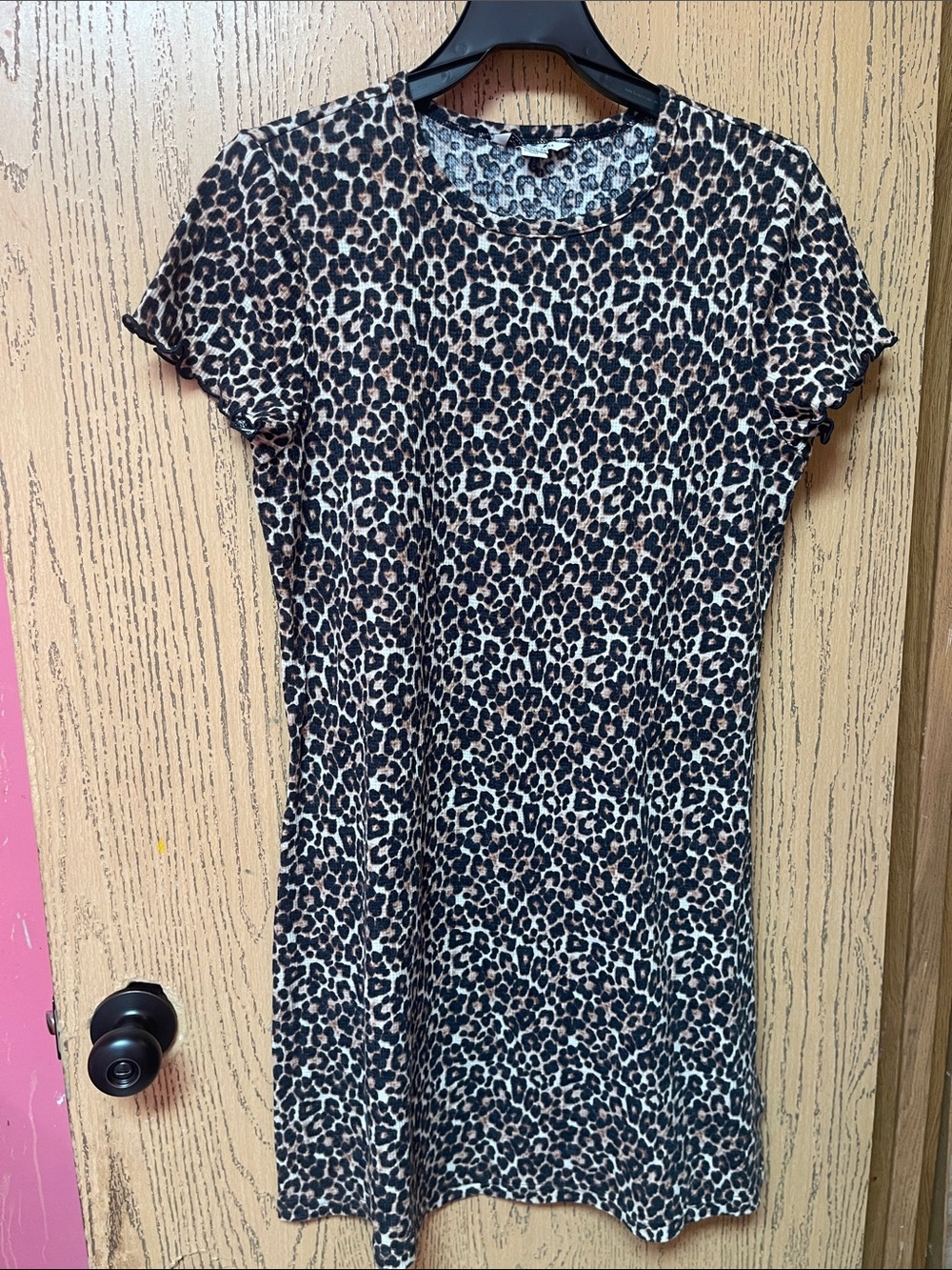 American Eagle Outfitters Leopard Print Mini Dress - Black & Brown
